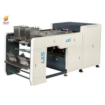 LS-1200G Automatic Cutting and Grooving Machine for Cardboard - 4 Slots, Grooving + Corner Cutting, 20-80 pcs/min