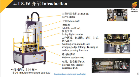 Multifunctional Gift Box Forming Making Machine Pneumatic Driven