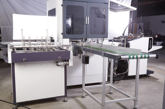 Paper Gluer Positioning Box Making Machine For Shoe / Phone / Wine Box