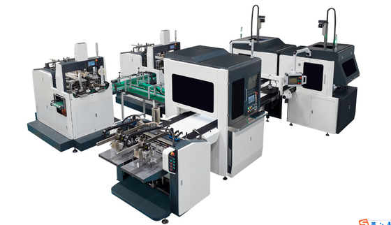 Bi-Channel Intelligent Fully Automatic Rigid Box Making Machine For Plastic Pu Box