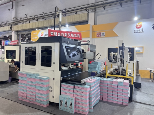 Automatic Rigid Box Making Machine High Speed For Cardboard packaging Chocolate Sweet Food Box