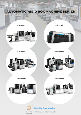 LS-1246G Semi-Automatic Multifunctional Rigid Box Machine For Hardcover cardboard Book Cover Making