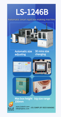 Automatic Smart Packaging Shoe Clothing Box Making Machine Cardboard Box Maker Phone Box Wrapping System