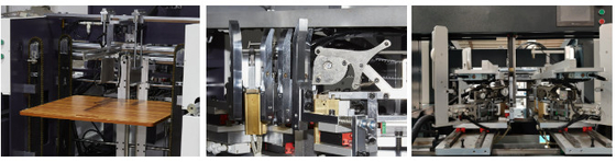 Automatic Non-Stop Cardboard Pile Converting Devices Rigid Box Corner Pasting Machine
