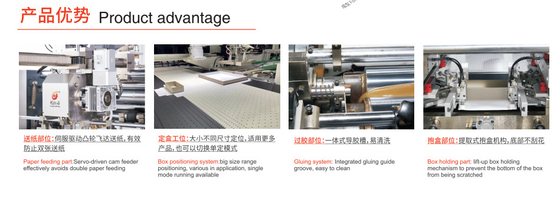 Dual Channel Intelligent Fully Automatic Wine Box High-End Wine Bottle Box Forming Machine
