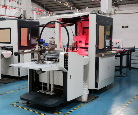 Automatic Rigid Box Making Machine for Watch Toy Phone Shoes with Visual Positioning