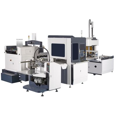 Automatic dual functional rigid box making machine with box and case function