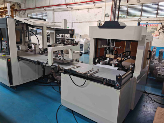 Fully Automatic Lid And Base Gift Rigid Box Making Machine With Visual Positioning