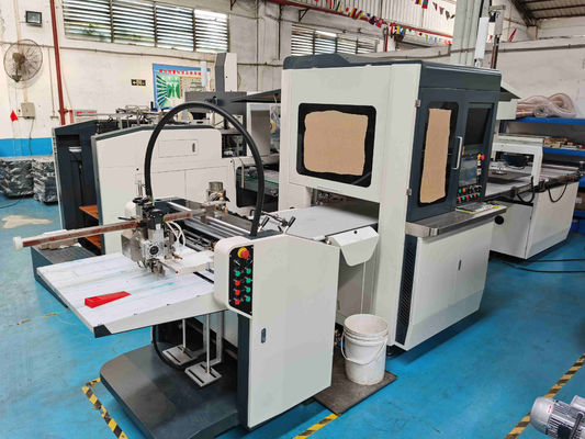 Fully Auto Jewelry Gift Ring Rigid Box Making Machine With Visual Positioning