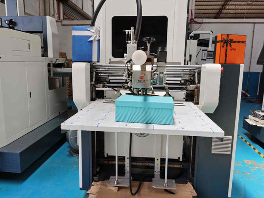 Cellphone Perfume Rigid Box Manufacturing Machine With Dual Box Wrapping System
