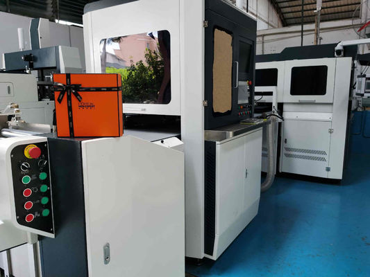 Rigid Lid Base Sweet Box Cutting Machine 0.16mm Visual Positioning