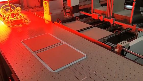 Automatic Box Making Machine For Samsung Mobile Phone Boxes Factory With  Gluing Feeding Pasting
