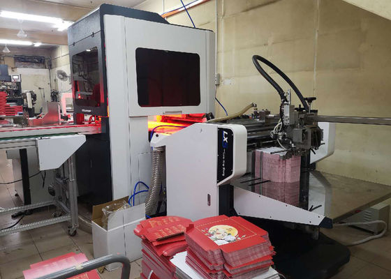 Christmas Gift Box Making Machine L5989XW3182XH2100mm Rigid Box Paper Gluing Machine
