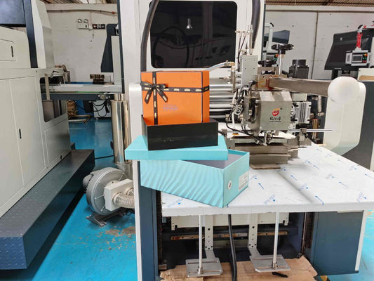 Rigid Food Preium Shoe Box Making Machine 0.12mm Visual Positioning