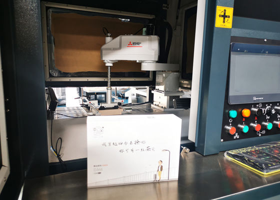 Rigid Box Paper Gluing Machine H2112mm Box Pasting Machine For Cell Phone