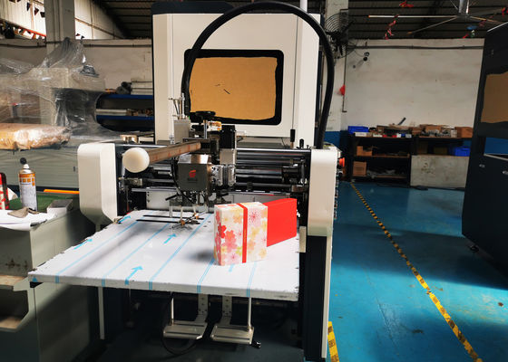 Gift Paper Gluing Machine ISO9001 Box Positioning Pasting For Rigid Box