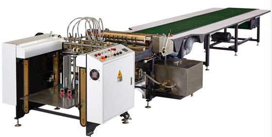 Automatic hot melt glue cover paper gluing machine with high accuracy