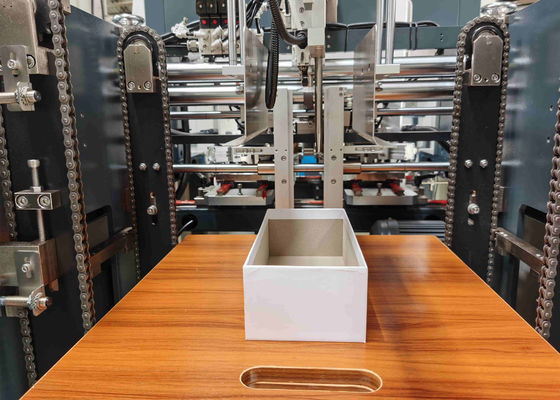 Rigid Shoe Box Making Machine 12mm 100mm Positioning For Wrapping Box