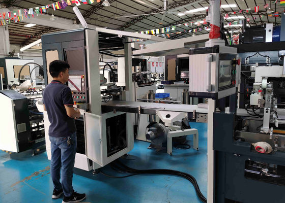 Rigid Shoe Box Making Machine 12mm 100mm Positioning For Wrapping Box