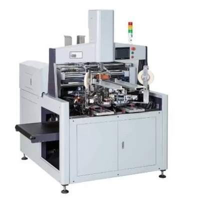 PLC Control Confectionery Box Corner Pasting Machine 75pcs/min